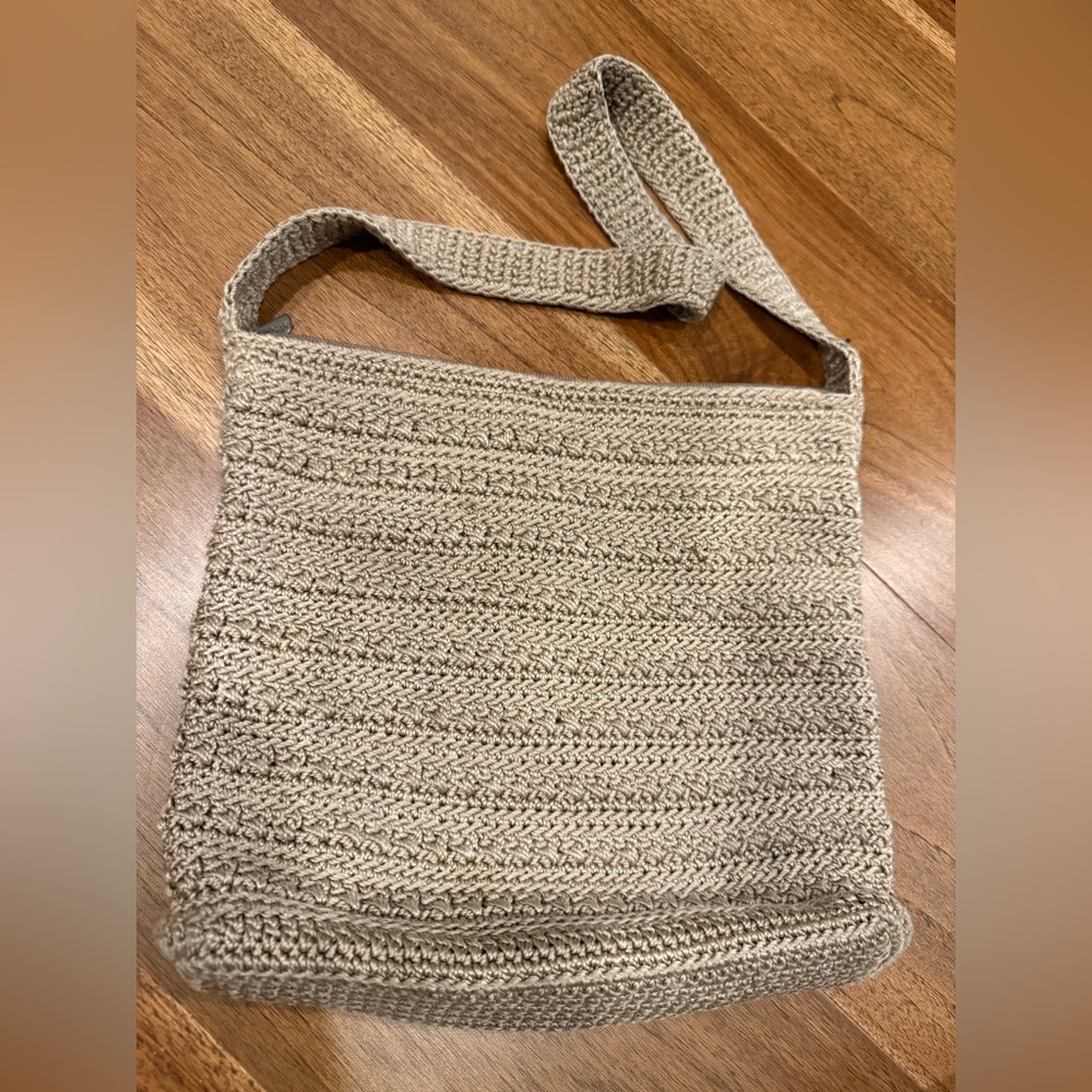The Sak cool beige crochet bag